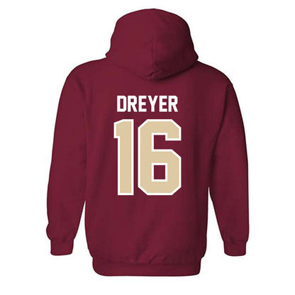 Boston College - NCAA Baseball : Connor Dreyer - Hooded Sweatshirt Classic Shersey