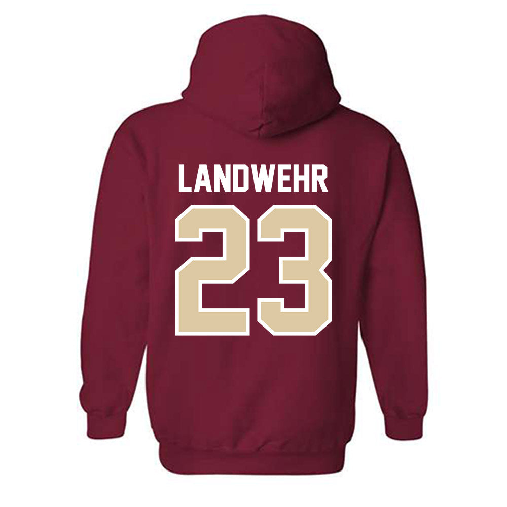 Boston College - NCAA Baseball : Parker Landwehr - Hooded Sweatshirt Classic Shersey