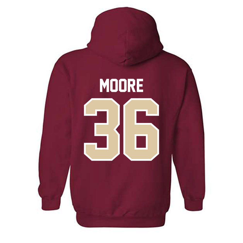 Boston College - NCAA Baseball : Evan Moore - Hooded Sweatshirt Classic Shersey