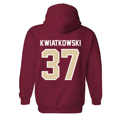 Boston College - NCAA Baseball : John Kwiatkowski - Hooded Sweatshirt Classic Shersey