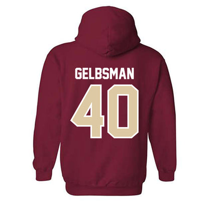 Boston College - NCAA Baseball : Aidan Gelbsman - Hooded Sweatshirt Classic Shersey-1