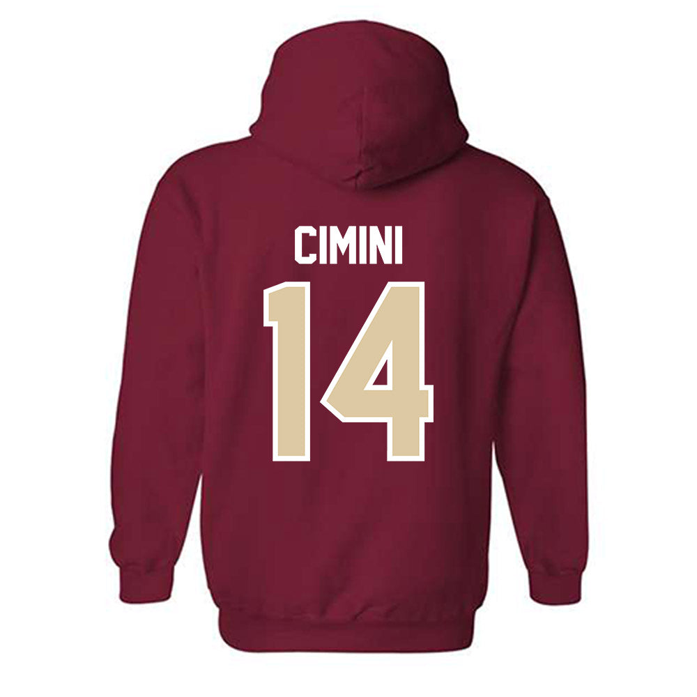 Boston College - NCAA Baseball : Vince Cimini - Hooded Sweatshirt Classic Shersey