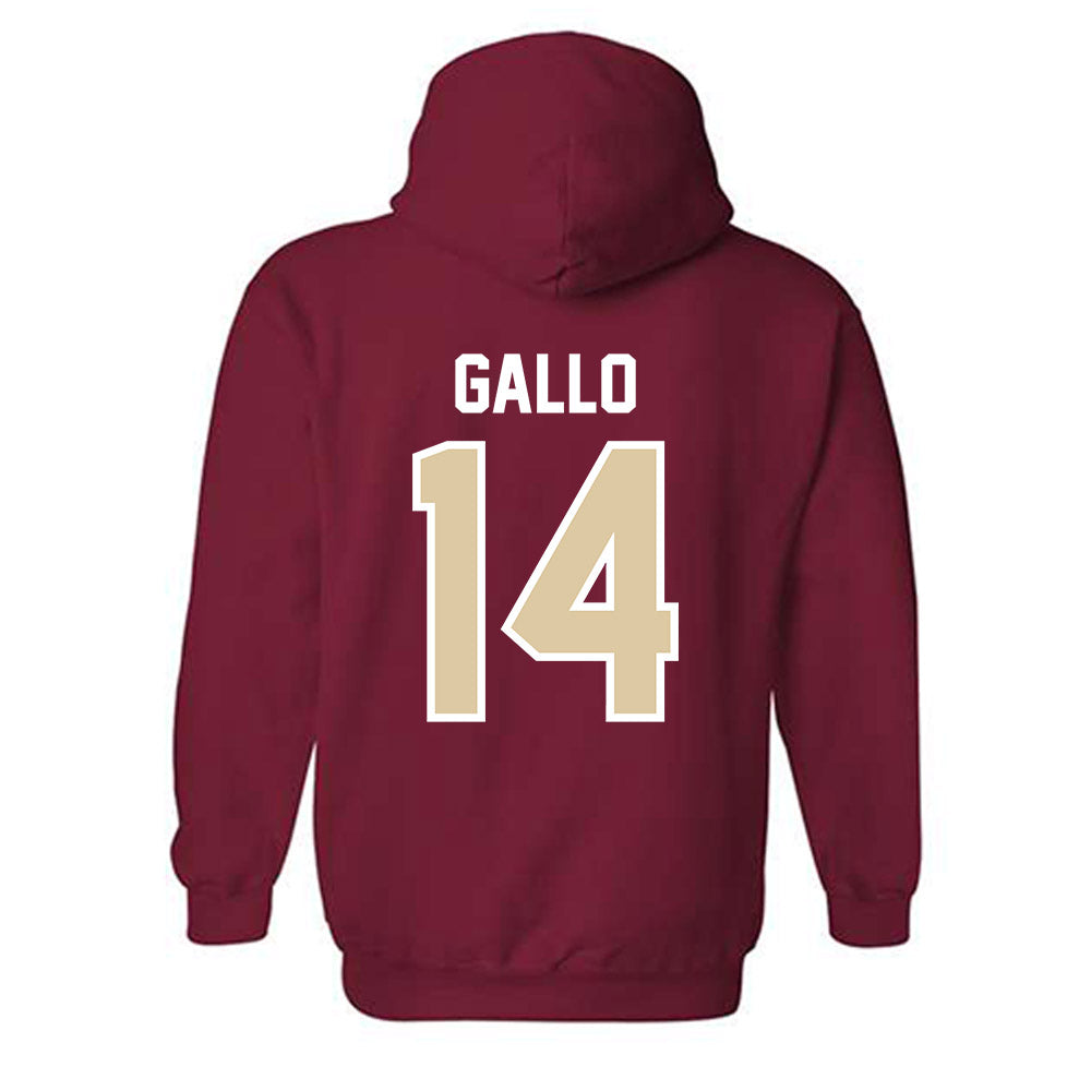 Boston College - NCAA Baseball : Luke Gallo - Hooded Sweatshirt Classic Shersey-1