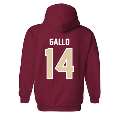 Boston College - NCAA Baseball : Luke Gallo - Hooded Sweatshirt Classic Shersey-1