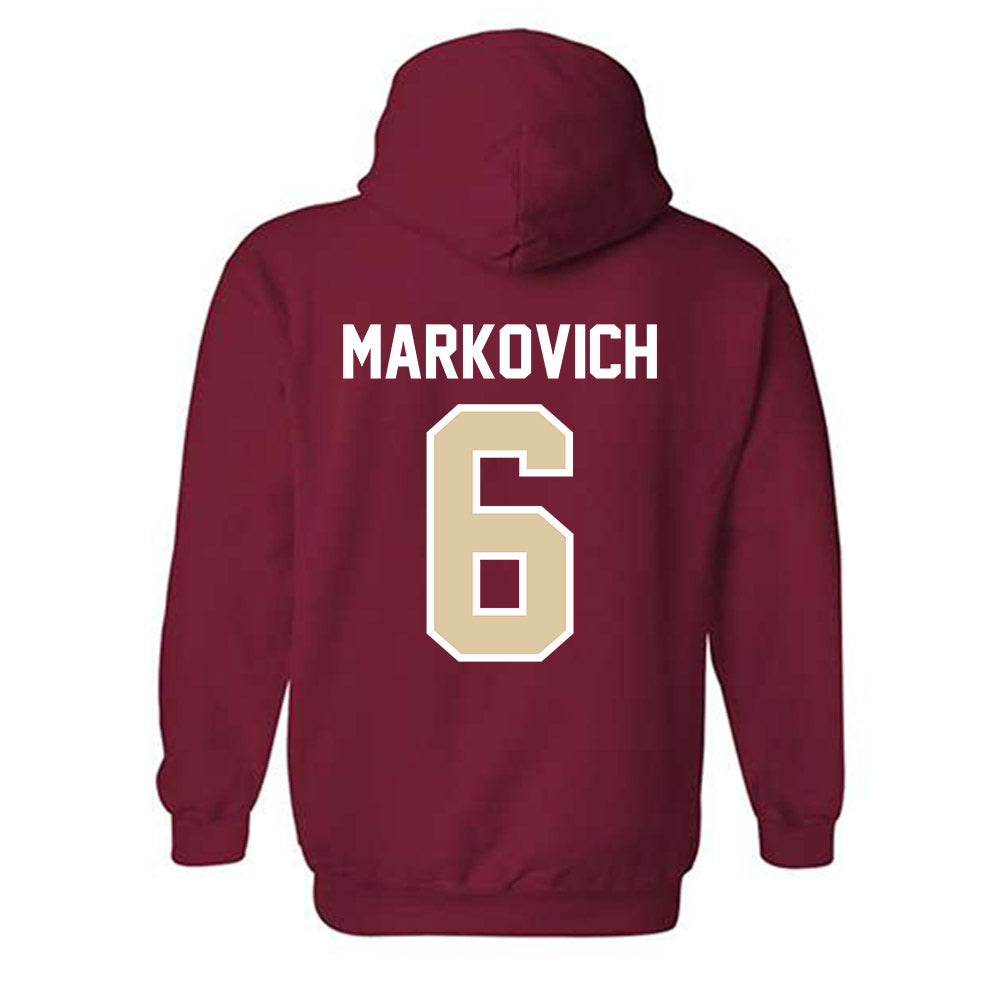 Boston College - NCAA Baseball : Chris Markovich - Hooded Sweatshirt Classic Shersey