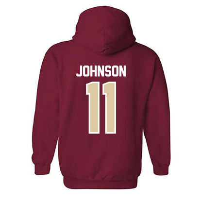 Boston College - NCAA Baseball : Gunnar Johnson - Hooded Sweatshirt Classic Shersey-1