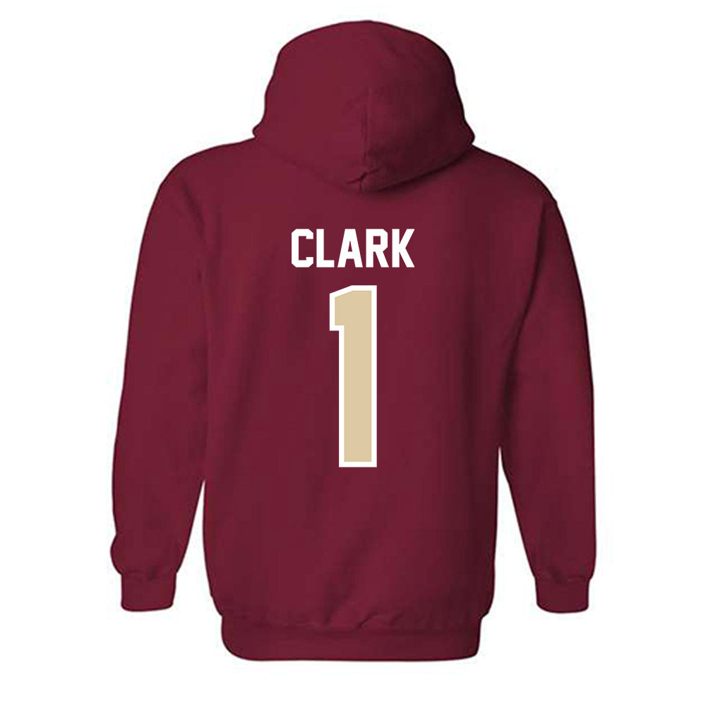 Boston College - NCAA Baseball : Mason Clark - Hooded Sweatshirt Classic Shersey-1