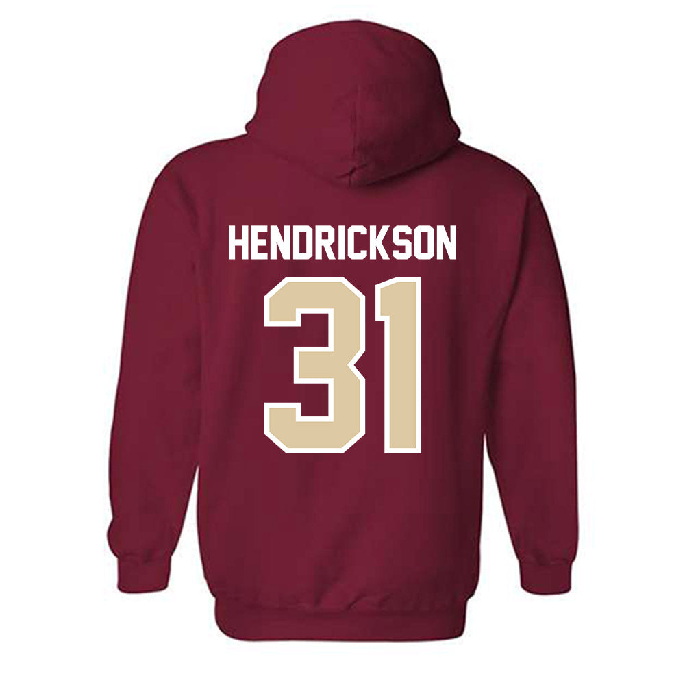 Boston College - NCAA Baseball : Carter Hendrickson - Hooded Sweatshirt Classic Shersey-1