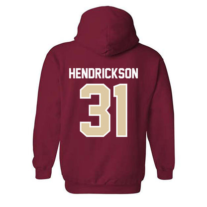 Boston College - NCAA Baseball : Carter Hendrickson - Hooded Sweatshirt Classic Shersey-1