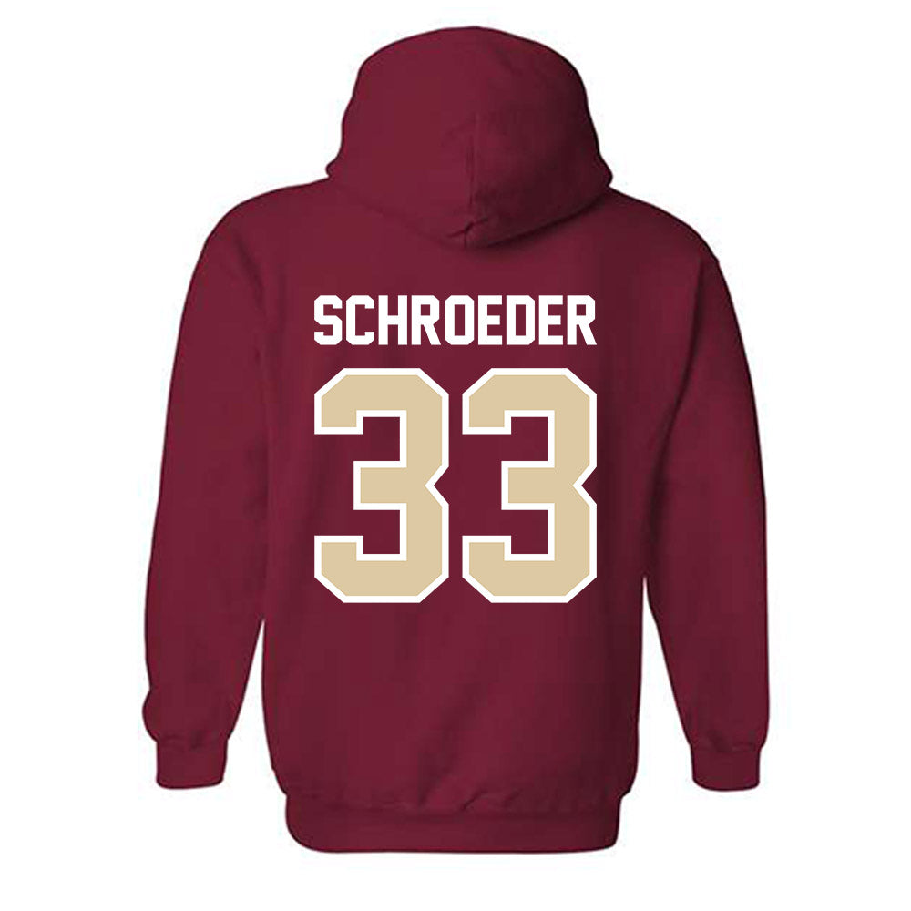 Boston College - NCAA Baseball : Eric Schroeder - Hooded Sweatshirt Classic Shersey