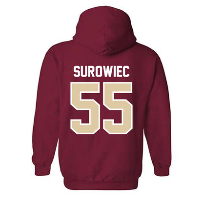 Boston College - NCAA Baseball : Daniel Surowiec - Hooded Sweatshirt Classic Shersey-1