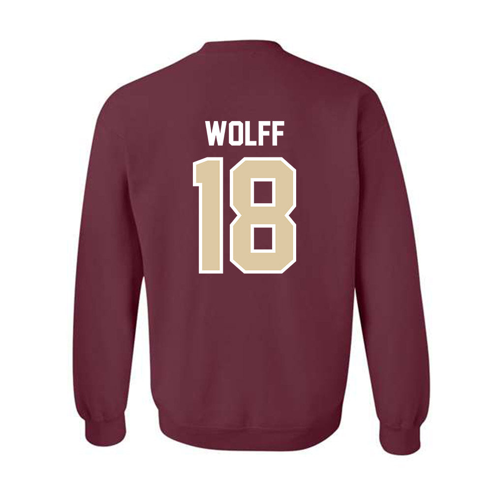 Boston College - NCAA Baseball : Kyle Wolff - Crewneck Sweatshirt Classic Shersey