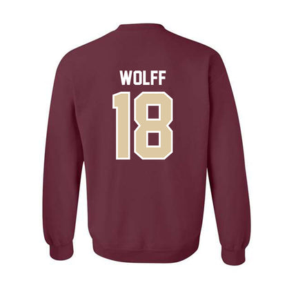 Boston College - NCAA Baseball : Kyle Wolff - Crewneck Sweatshirt Classic Shersey