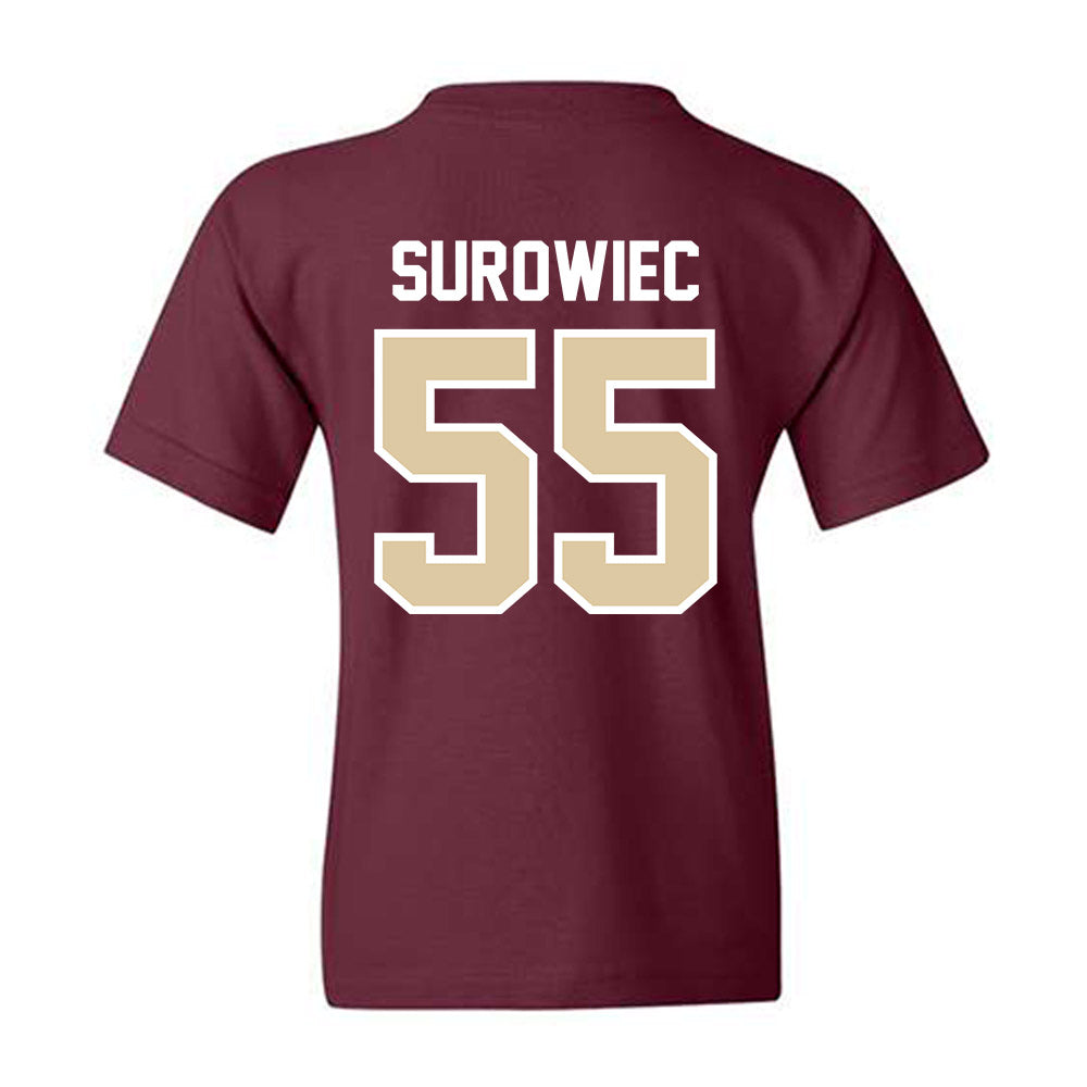 Boston College - NCAA Baseball : Daniel Surowiec - Youth T-Shirt-1