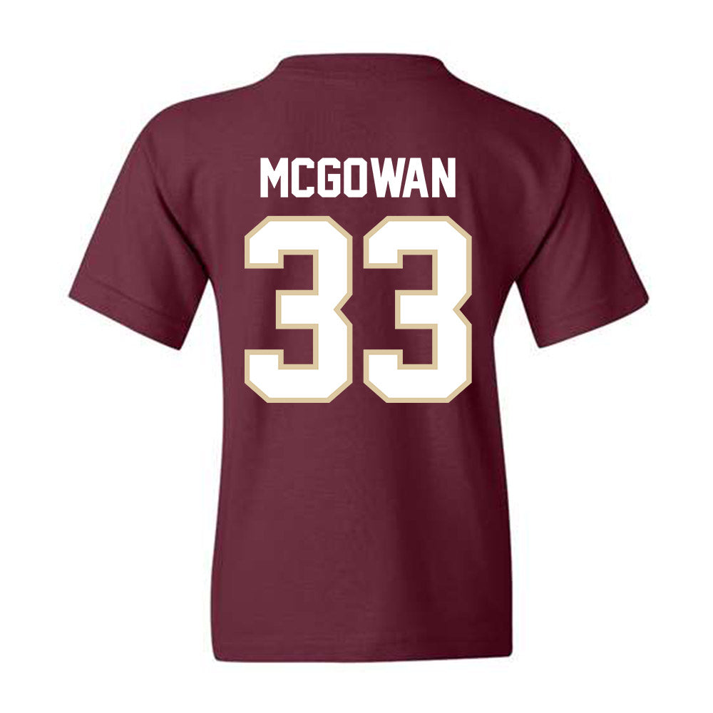 Boston College - NCAA Football : Owen McGowan - Youth T-Shirt