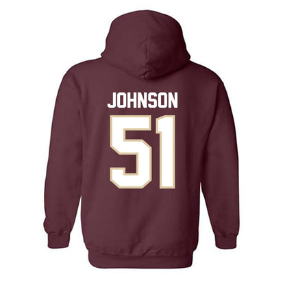 Boston College - NCAA Football : Amir Johnson - Classic Shersey Hooded Sweatshirt-1