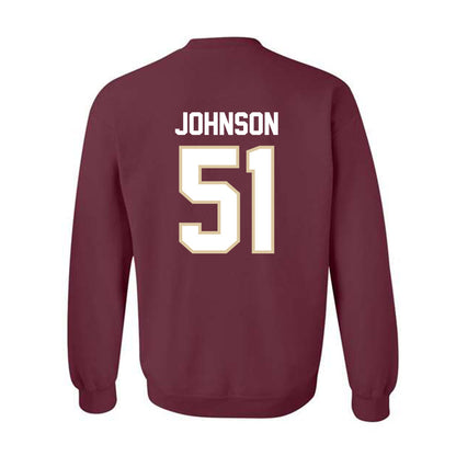 Boston College - NCAA Football : Amir Johnson - Classic Shersey Crewneck Sweatshirt-1