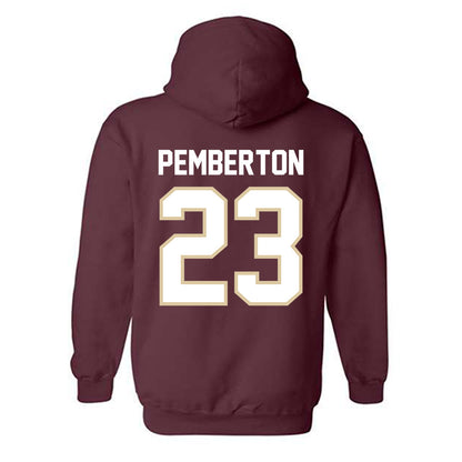 Boston College - NCAA Football : Vaughn Pemberton - Classic Shersey Hooded Sweatshirt-1