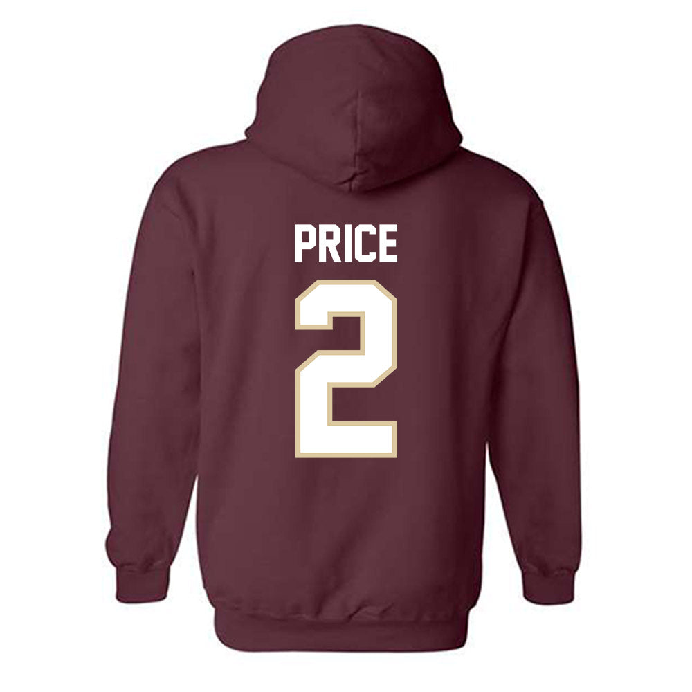 Boston College - NCAA Football : Kp Price - Classic Shersey Hooded Sweatshirt-1