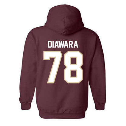 Boston College - NCAA Football : Souleye Diawara - Classic Shersey Hooded Sweatshirt-1