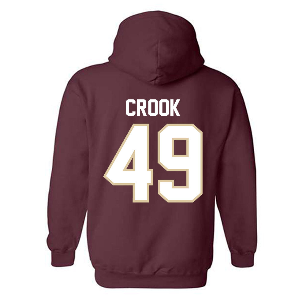 Boston College - NCAA Football : Cooper Crook - Classic Shersey Hooded Sweatshirt-1
