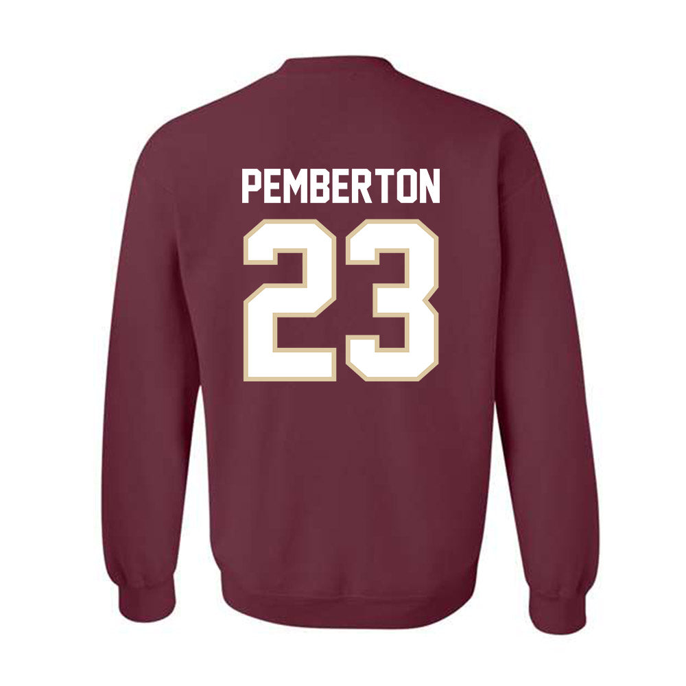 Boston College - NCAA Football : Vaughn Pemberton - Classic Shersey Crewneck Sweatshirt-1
