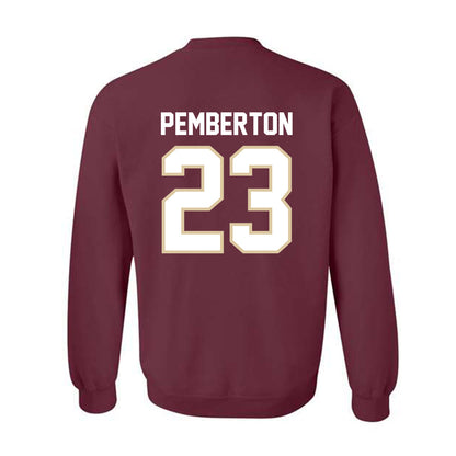 Boston College - NCAA Football : Vaughn Pemberton - Classic Shersey Crewneck Sweatshirt-1