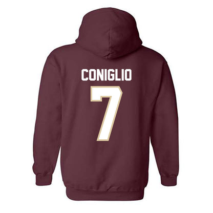 Boston College - NCAA Football : Jake Coniglio - Classic Shersey Hooded Sweatshirt-1