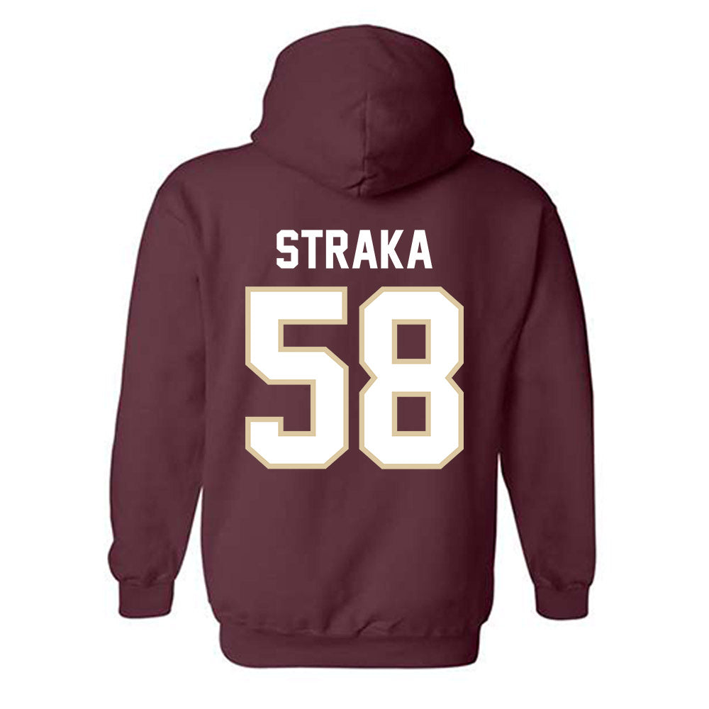 Boston College - NCAA Football : Will Straka - Classic Shersey Hooded Sweatshirt-1