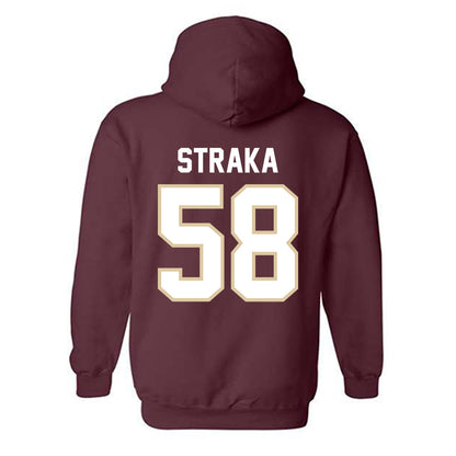 Boston College - NCAA Football : Will Straka - Classic Shersey Hooded Sweatshirt-1