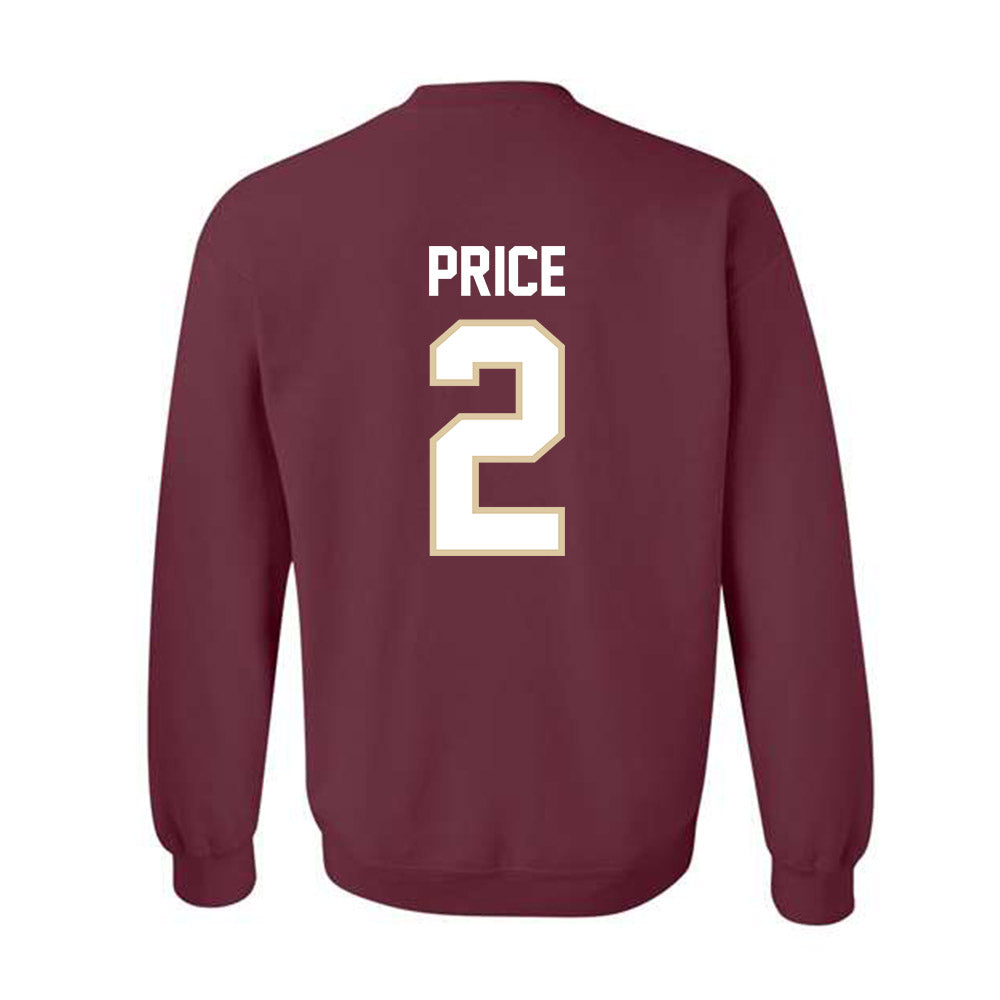 Boston College - NCAA Football : Kp Price - Classic Shersey Crewneck Sweatshirt-1