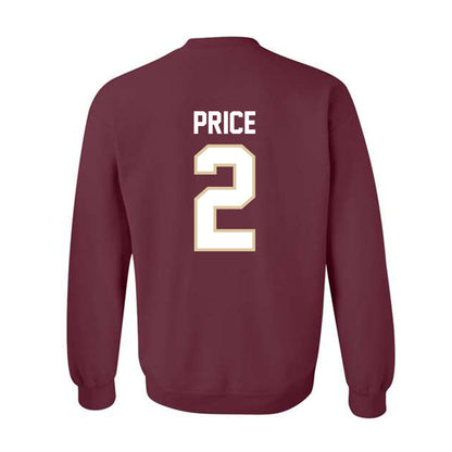 Boston College - NCAA Football : Kp Price - Classic Shersey Crewneck Sweatshirt-1