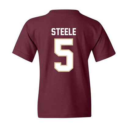 Boston College - NCAA Football : Bryce Steele - Classic Shersey Youth T-Shirt-1