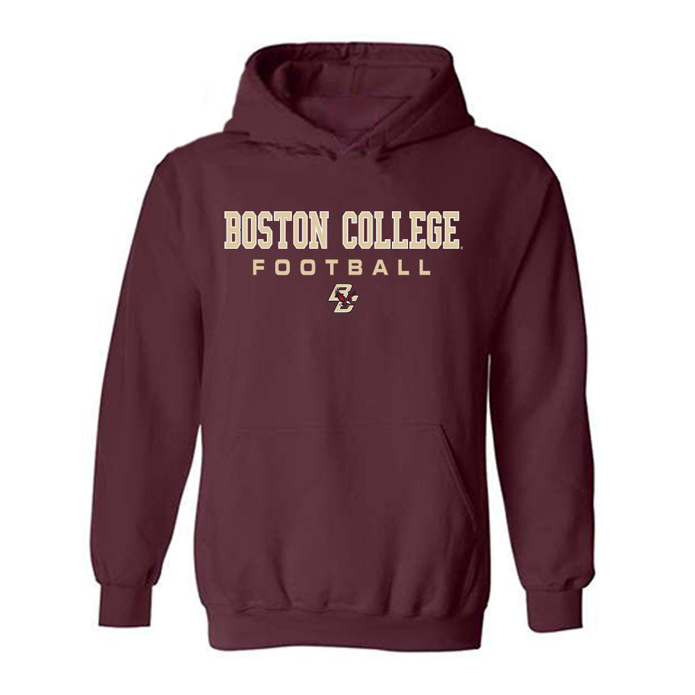 Boston College - NCAA Football : Ben Mann - Classic Shersey Hooded Sweatshirt-0