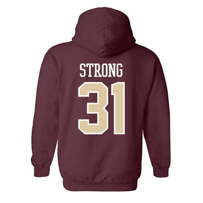 Boston College - NCAA Men's Basketball : Elijah Strong - Classic Shersey Hooded Sweatshirt-1