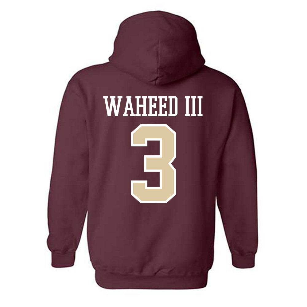 Boston College - NCAA Men's Basketball : Akbar Waheed III - Classic Shersey Hooded Sweatshirt-1
