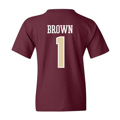 Boston College - NCAA Men's Basketball : Dion Brown - Classic Shersey Youth T-Shirt-1