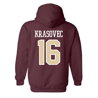 Boston College - NCAA Women's Basketball : Lili Krasovec - Classic Shersey Hooded Sweatshirt-1