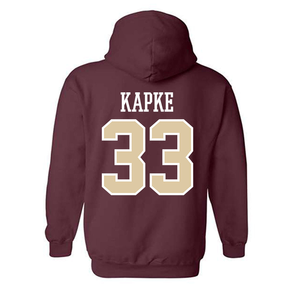Boston College - NCAA Men's Basketball : Boden Kapke - Classic Shersey Hooded Sweatshirt-1