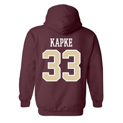Boston College - NCAA Men's Basketball : Boden Kapke - Classic Shersey Hooded Sweatshirt-1