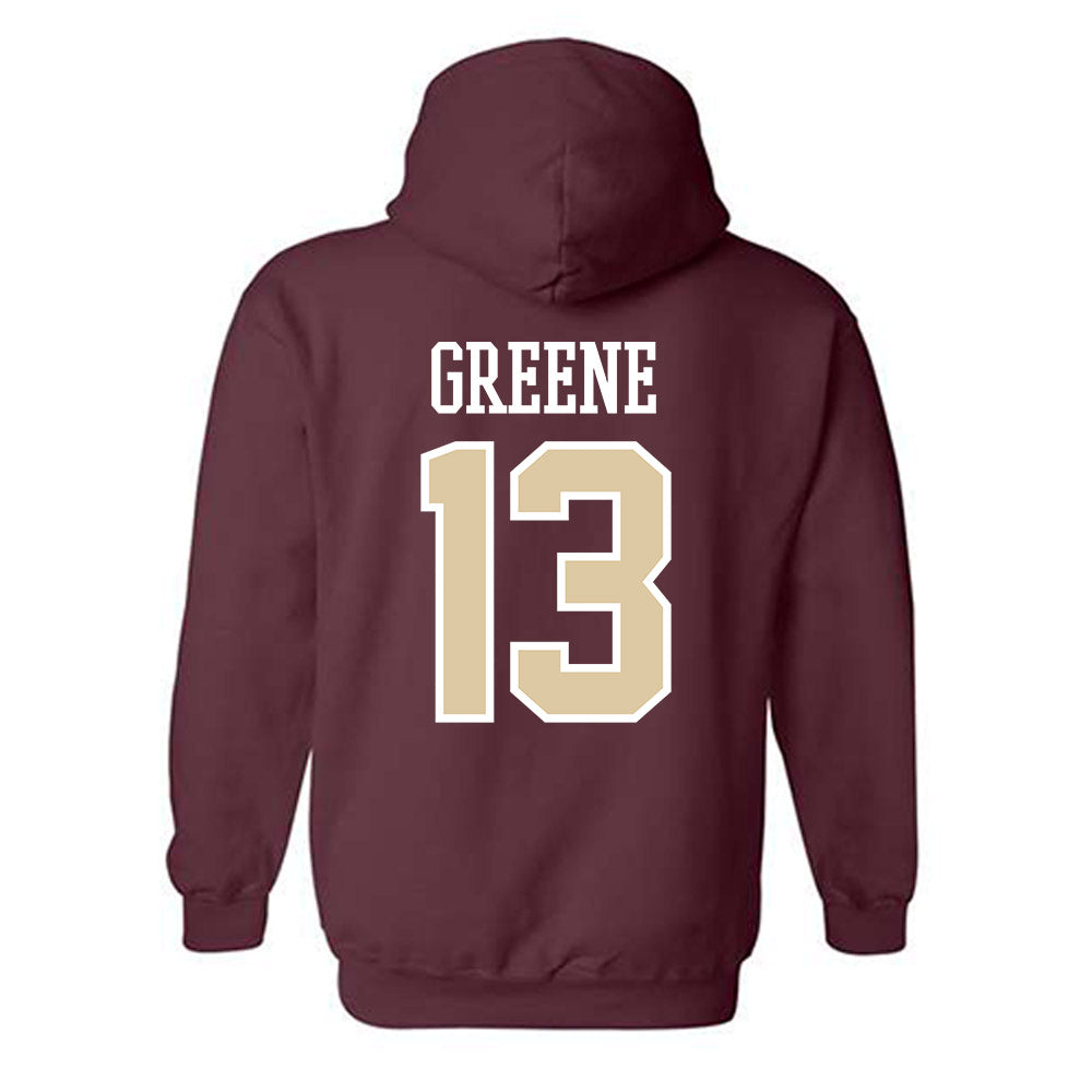 Boston College - NCAA Women's Basketball : Tatum Greene - Classic Shersey Hooded Sweatshirt-1