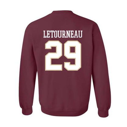 Boston College - NCAA Men's Ice Hockey : Dean Letourneau - Classic Shersey Crewneck Sweatshirt-1