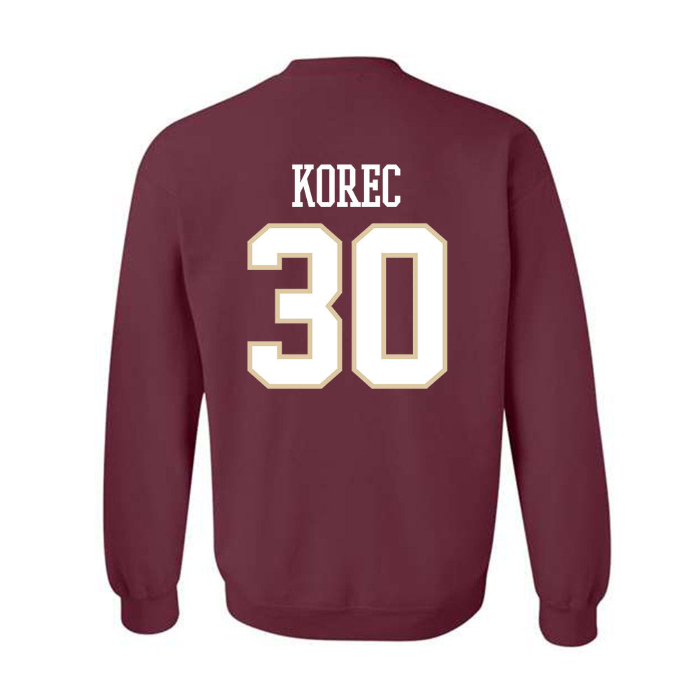 Boston College - NCAA Men's Ice Hockey : Jan Korec - Classic Shersey Crewneck Sweatshirt-1