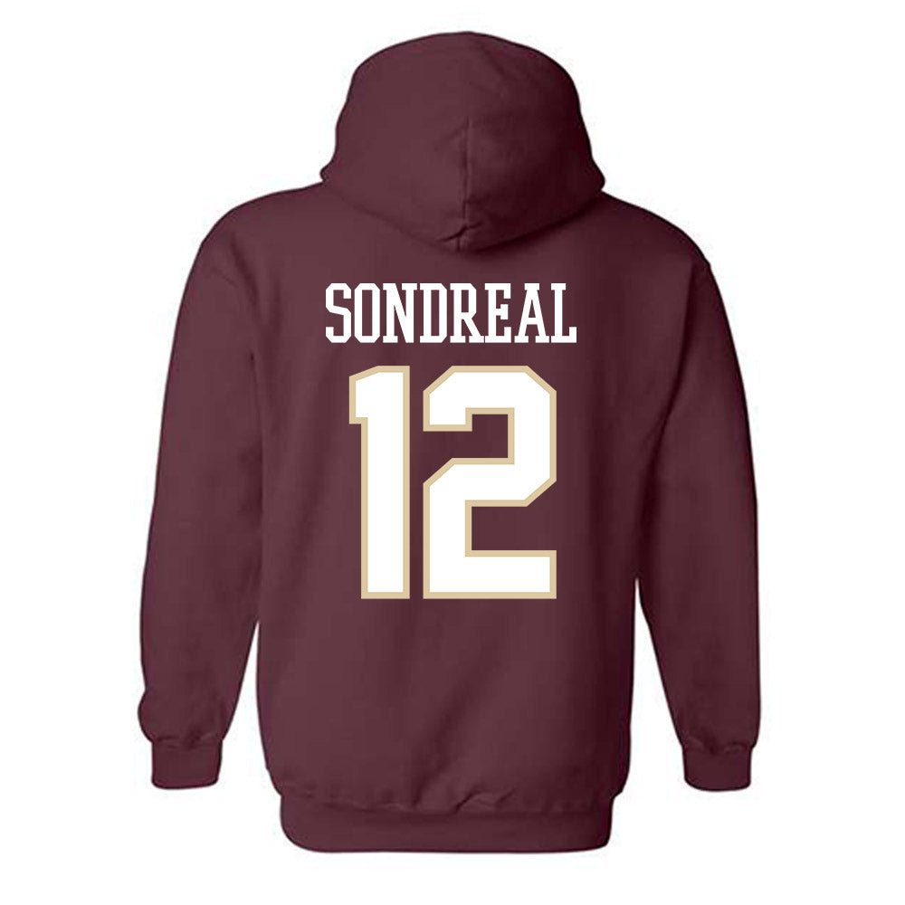 Boston College - NCAA Men's Ice Hockey : Jake Sondreal - Classic Shersey Hooded Sweatshirt-1