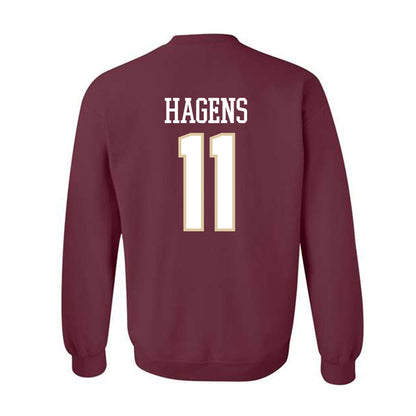 Boston College - NCAA Men's Ice Hockey : Michael Hagens - Classic Shersey Crewneck Sweatshirt-1