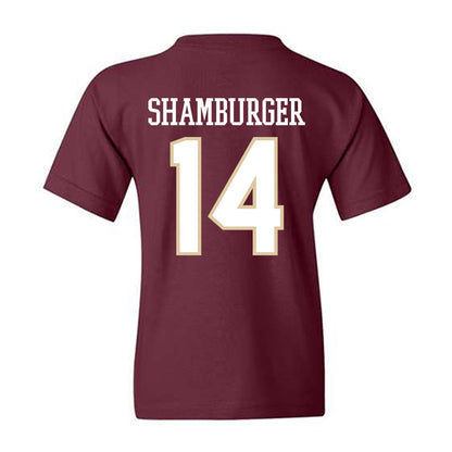 Boston College - NCAA Men's Ice Hockey : Gentry Shamburger - Classic Shersey Youth T-Shirt-1