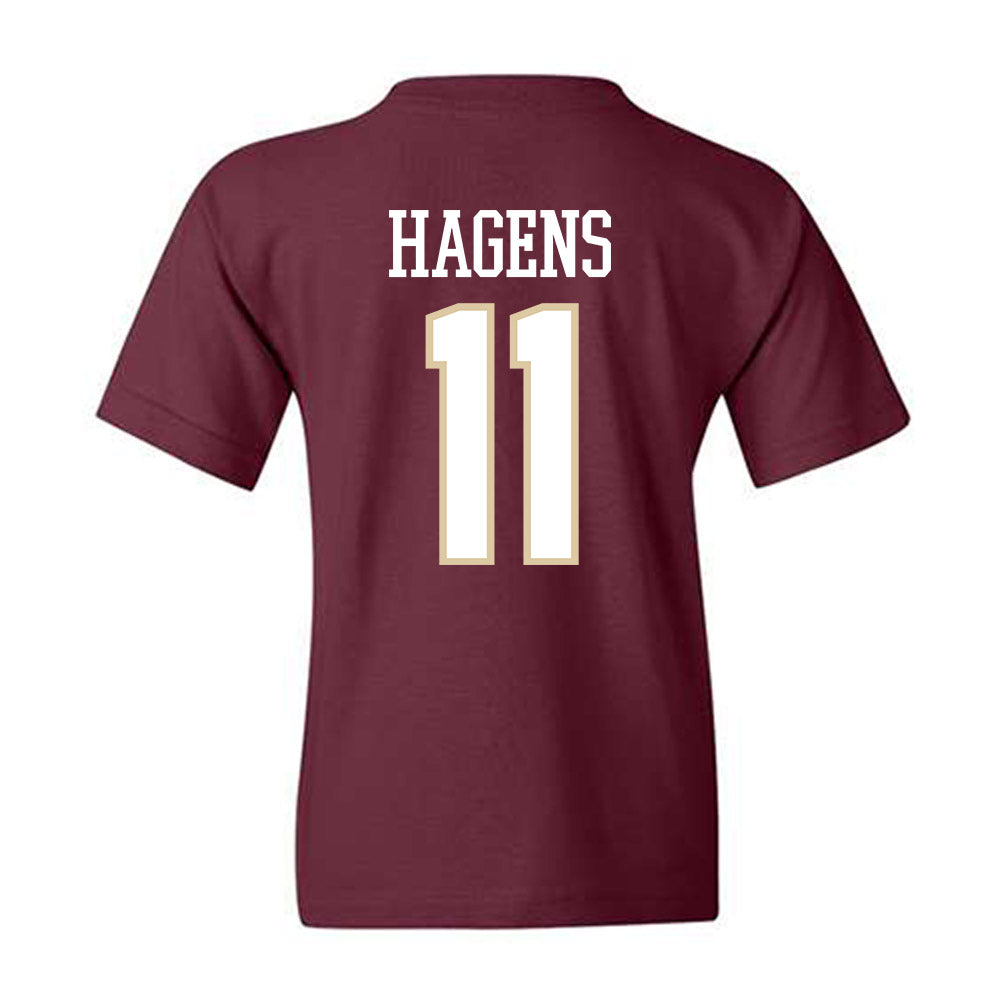 Boston College - NCAA Men's Ice Hockey : Michael Hagens - Classic Shersey Youth T-Shirt-1