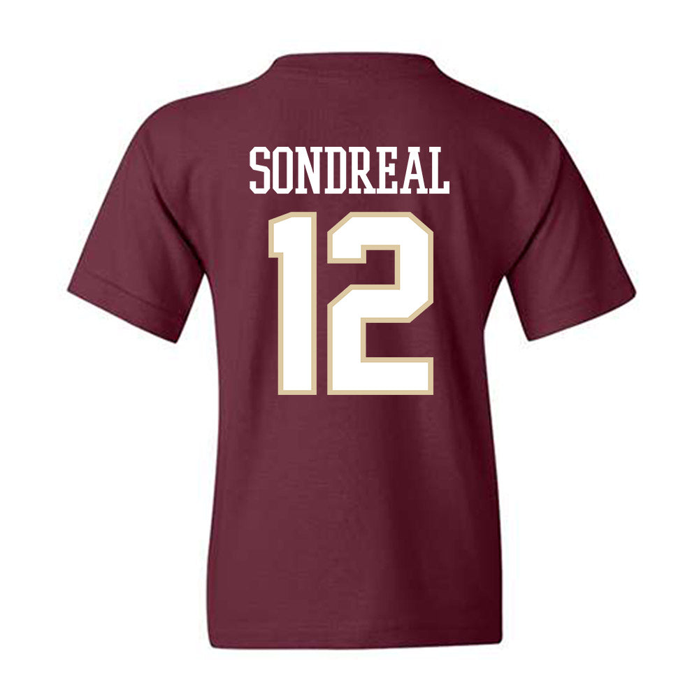 Boston College - NCAA Men's Ice Hockey : Jake Sondreal - Classic Shersey Youth T-Shirt-1