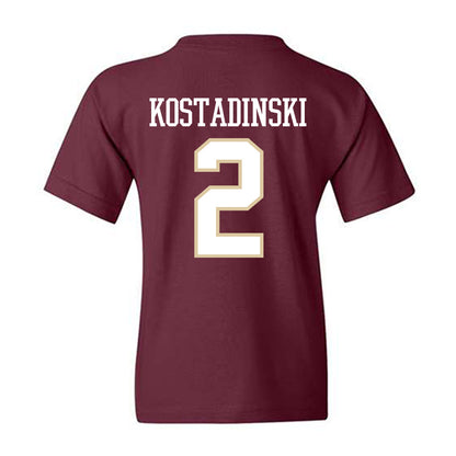 Boston College - NCAA Men's Ice Hockey : Kristian Kostadinski - Classic Shersey Youth T-Shirt-1
