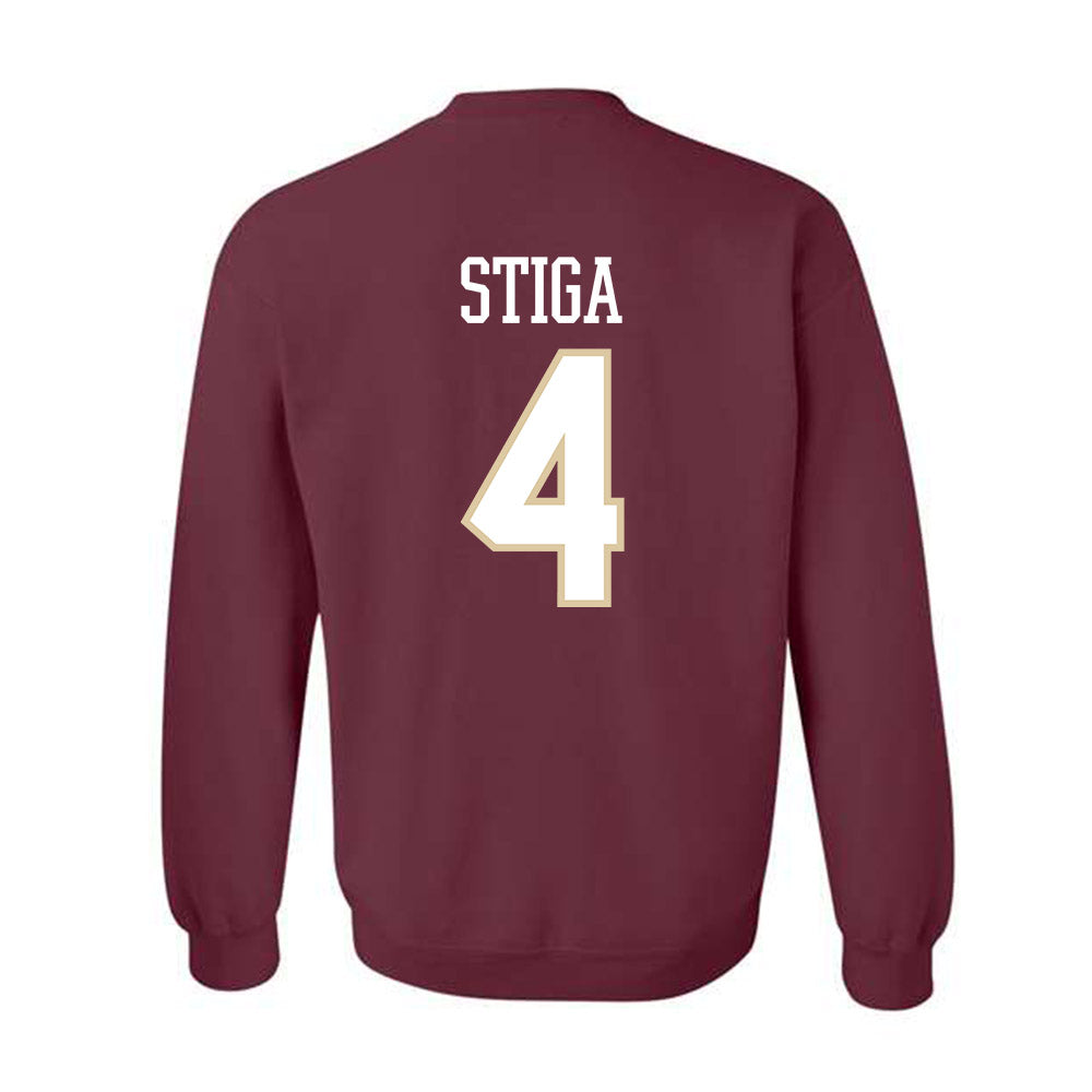 Boston College - NCAA Men's Ice Hockey : Teddy Stiga - Crewneck Sweatshirt